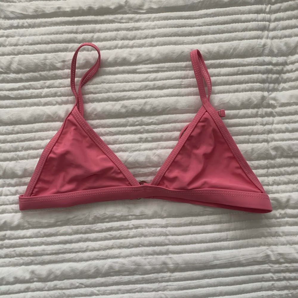Pink Triangle Bikini Top